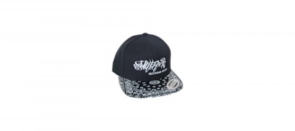 Swift Rock Bandana Snapback Logo Cap Black